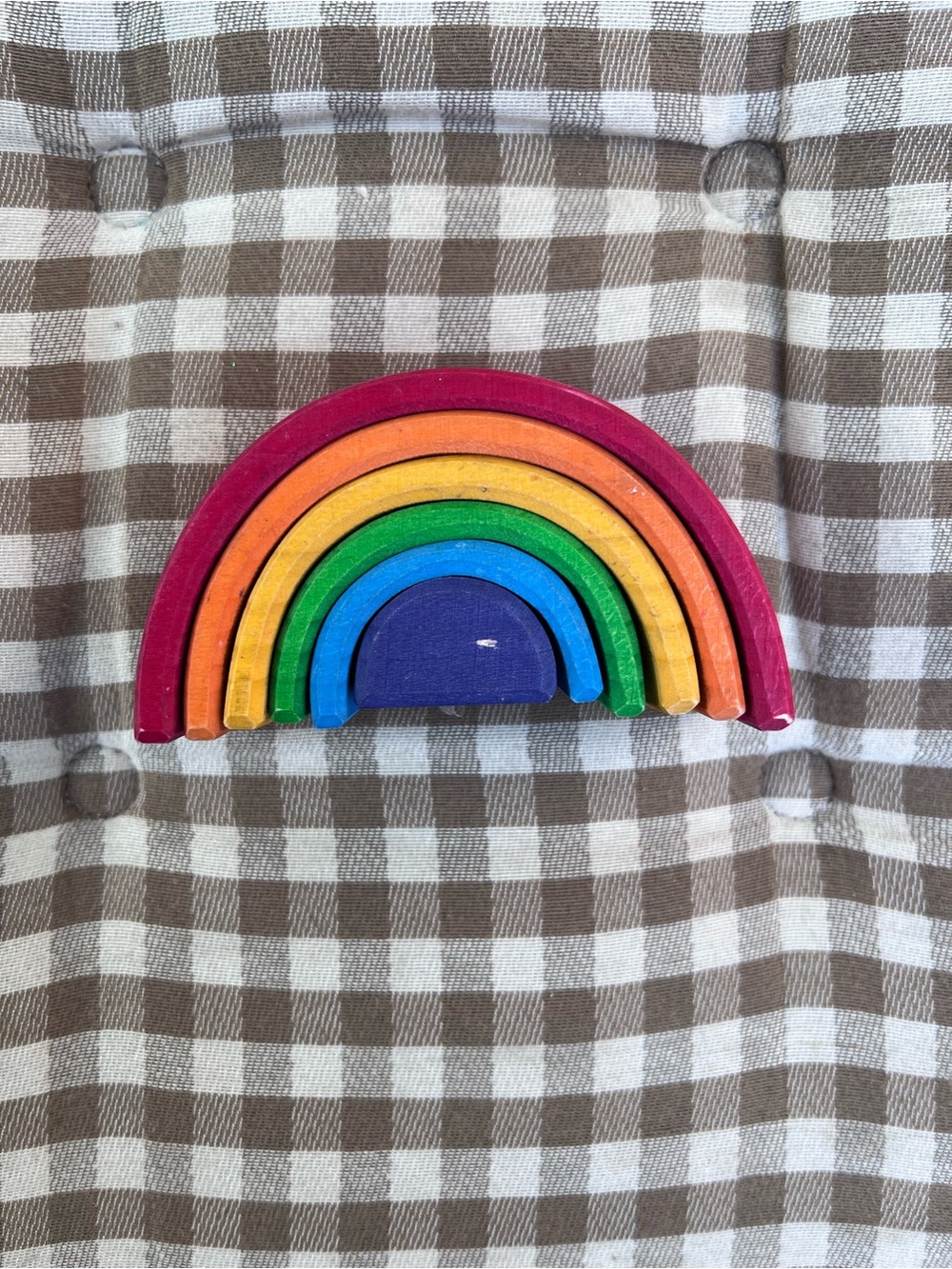 Grimm’s | Mini Stacking Wooden Rainbow Toy Montessori